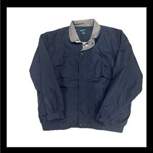 Glen Echo Navy Golf Jacket - Zip Off Sleeves - 2-in-1 Vest Mens XL Retro